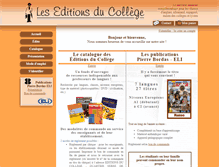 Tablet Screenshot of editions-du-college.fr
